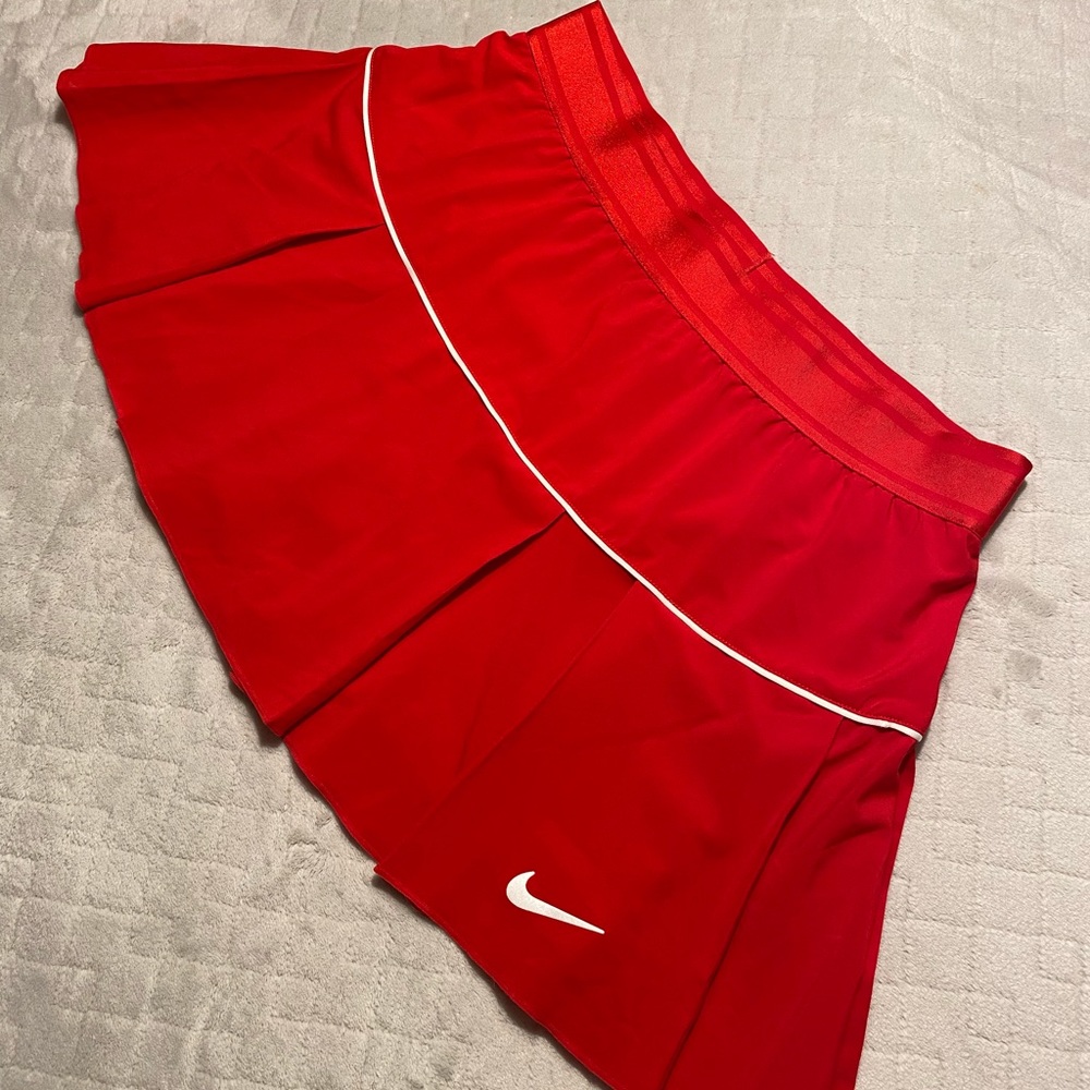 Nike red tennis skirt w/built-in shorts - excellent condition!